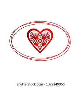 Simple vector heart icon
