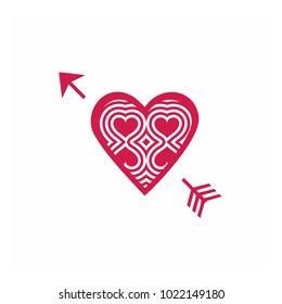 Simple vector heart icon