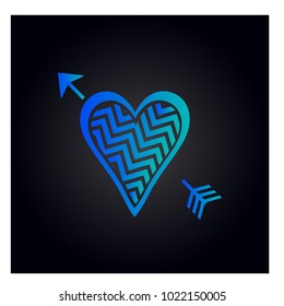Simple vector heart icon