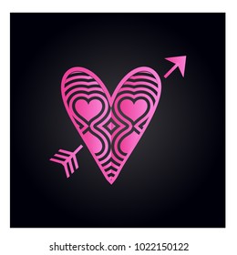 Simple vector heart icon