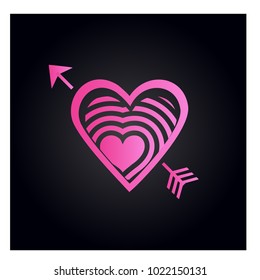 Simple vector heart icon