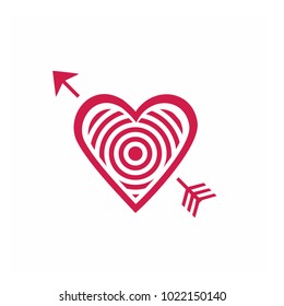 Simple vector heart icon