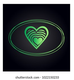 Simple vector heart icon