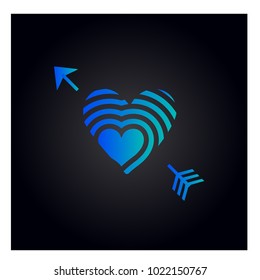 Simple vector heart icon