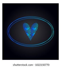 Simple vector heart icon