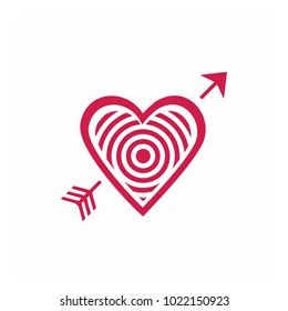 Simple vector heart icon