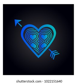 Simple vector heart icon