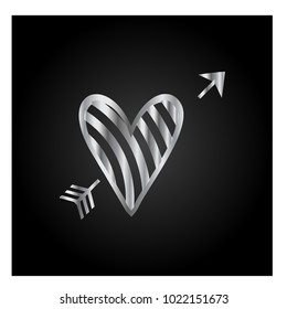 Simple vector heart icon
