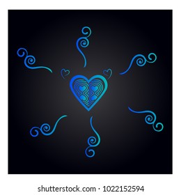 Simple vector heart icon