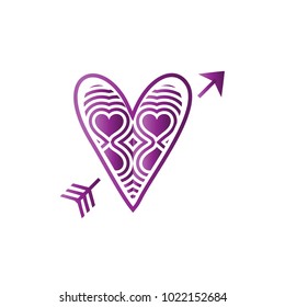 Simple vector heart icon