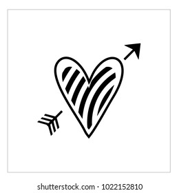 Simple vector heart icon