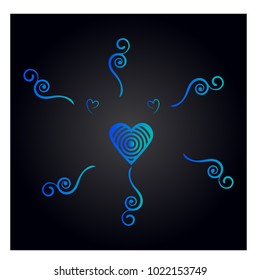 Simple vector heart icon