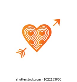 Simple vector heart icon
