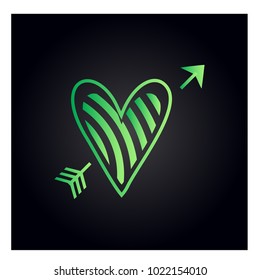 Simple vector heart icon