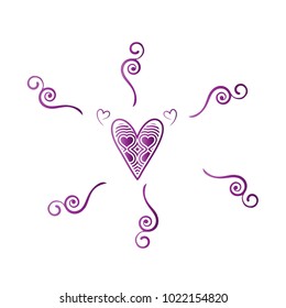 Simple vector heart icon