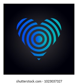 Simple vector heart icon