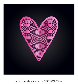 Simple vector heart icon