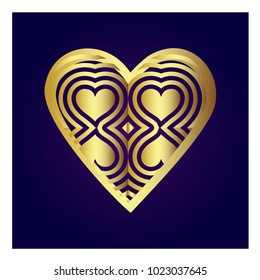 Simple vector heart icon