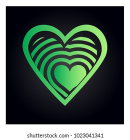 Simple vector heart icon