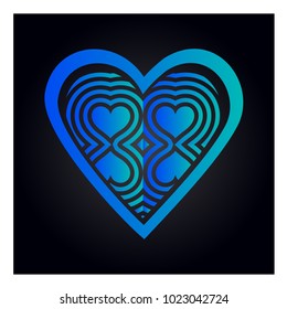 Simple vector heart icon