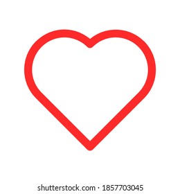 Simple vector heart rounded icon design.