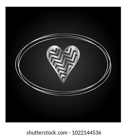 Simple vector hearts icon