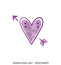 Simple vector hearts icon