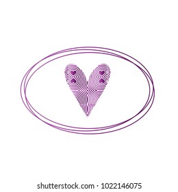 Simple vector hearts icon