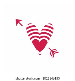 Simple vector hearts icon