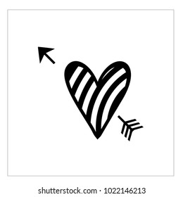 Simple vector hearts icon