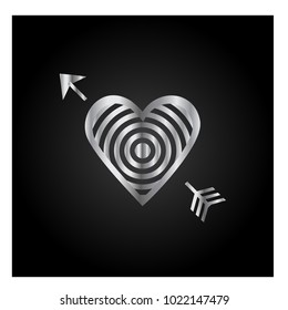 Simple vector hearts icon