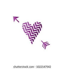 Simple vector hearts icon
