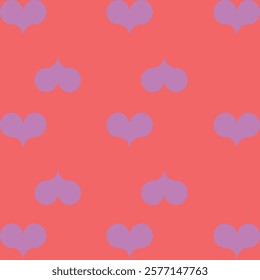 Simple vector hearts seamless pattern for Valentine s Day card, poster, decoration, printing on phone cases, fabrics, paper, wallpaper