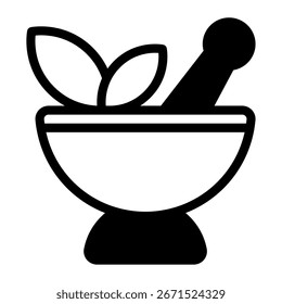 Vector simple de las hojas y las hierbas de la medicina herbaria en un paquete.
