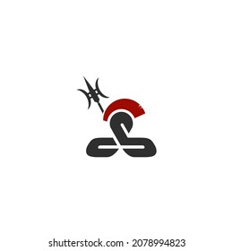 simple vector. His body is the letters c and S. It stands for classic spartan.