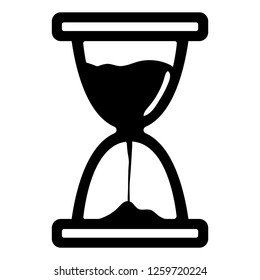 Simple Vector Hourglass . Sand Clocks icon.