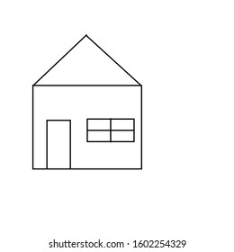 simple vector houses design illustration