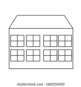 simple vector houses design illustration