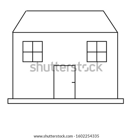simple vector houses design illustration