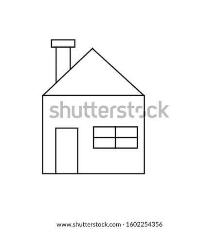 simple vector houses design illustration