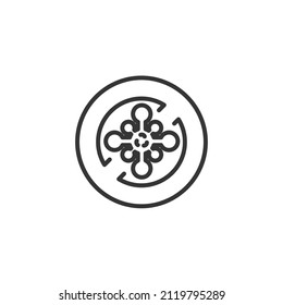 simple vector icon Anti bacterial editable. isolated on white background. 