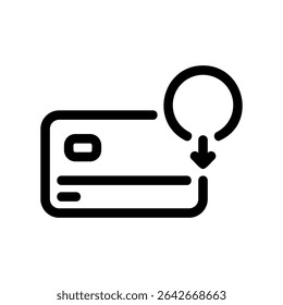 Einfache Vektorsymbol-Bankkarte