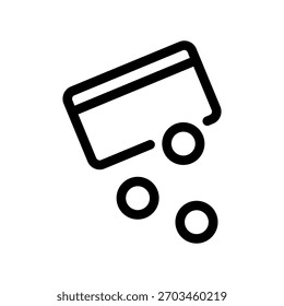 Simple vector icon bank card