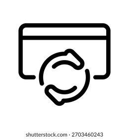 Tarjeta bancaria de icono de Vector simple