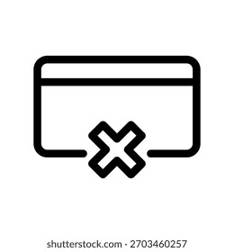 Einfache Vektorsymbol-Bankkarte