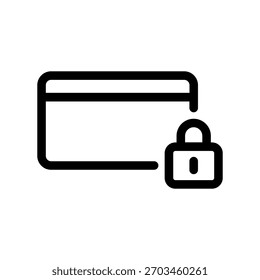 Simple vector icon bank card
