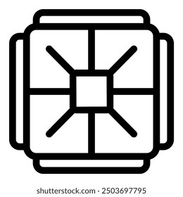 Simple vector icon of a bento box, a traditional japanese lunchbox, often used for carrying single portion meals