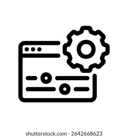 Simple vector icon browser, setting