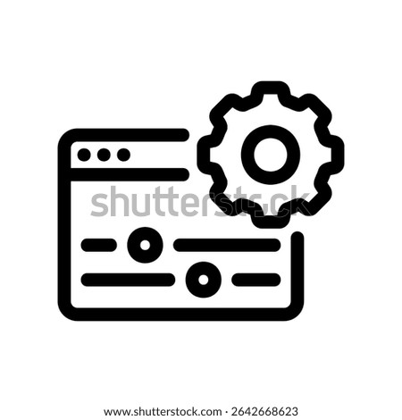 Simple vector icon browser, setting