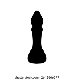 Simple vector icon chess, elephant